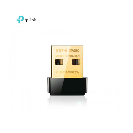 ADAPTADOR USB NANO TP-LINK TL-WN725N, USB, 150 MBITS, NEGRO