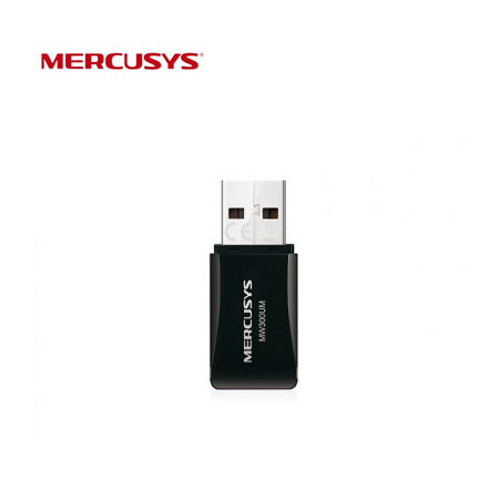 ADADPTADOR MINI USB 2.0 MERCUSYS MW300UM, NEGRO, 300 MBITS