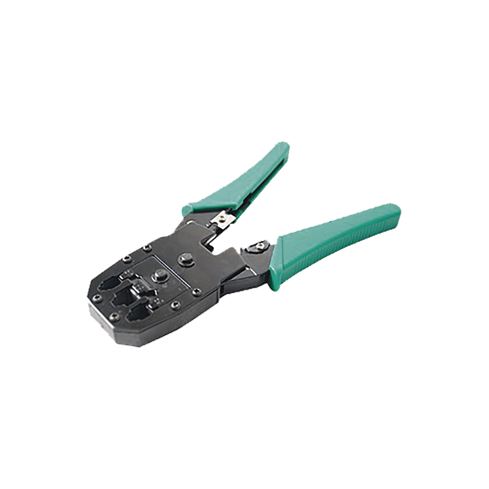 PINZAS PARA PLEGAR (PONCHADORAS) CABLES UTP5 Y UTP6 CON CAVIDADES PARA RJ11 DE 4 Y 6 HILOS Y RJ45 DE 8 HILOS